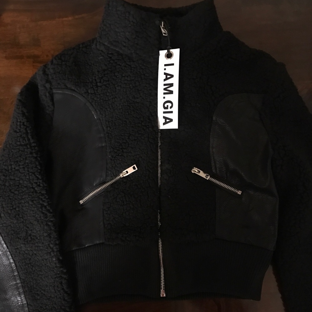 *SOLD*** I.AM.GIA Trixie Cropped Jacket in Black